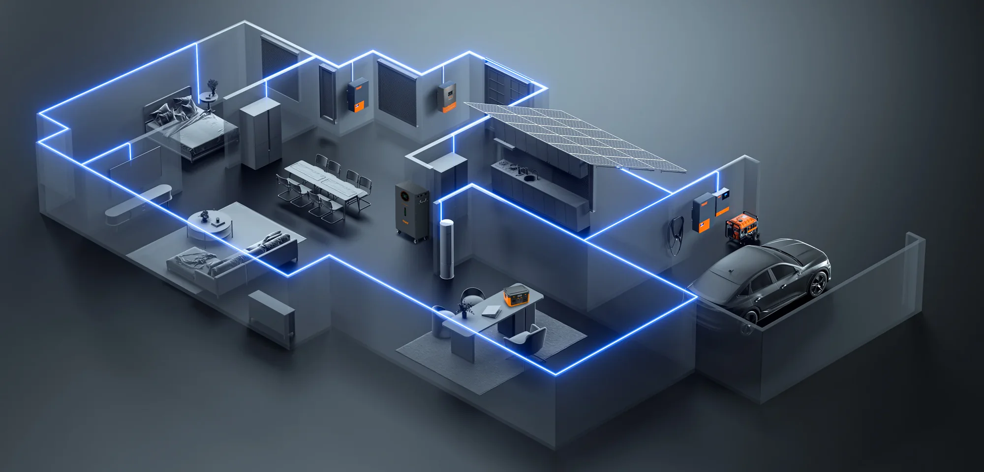 Smart home energy setup